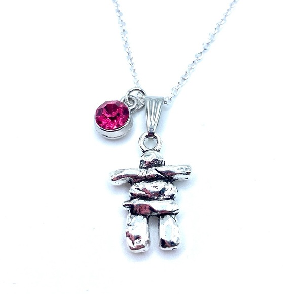 Inukshuk Stone Man Necklace - Picture 6 of 8